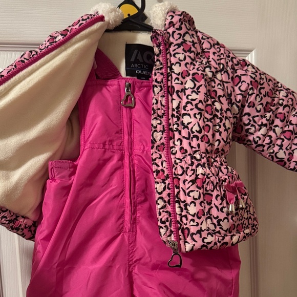 Arctic Quest Pink Leopard Baby Snowsuit 18 months - Picture 4 of 14
